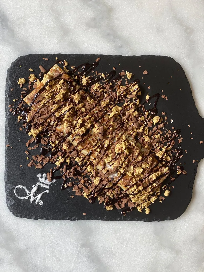 Rahash and Chocolate Crepe