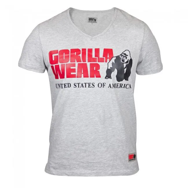 Utah V-Neck T-Shirt Grey