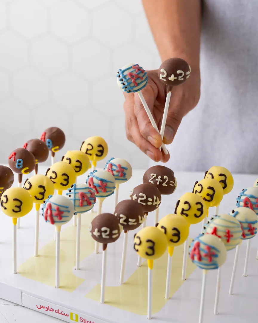 Back to School Brownie Lollipop