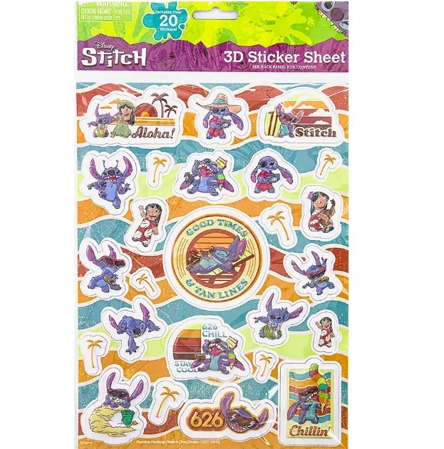 Stitch 3D Sticker Sheet