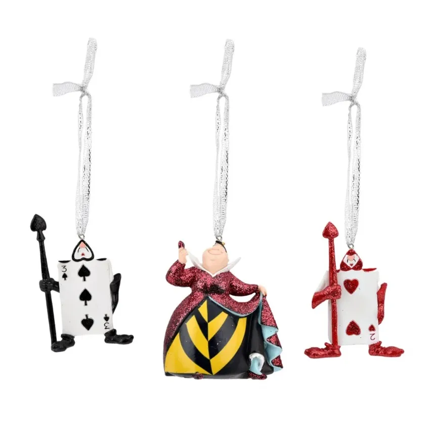 Disney Alice in Wonderland Queen of Hearts and Cards Hanging Decorations