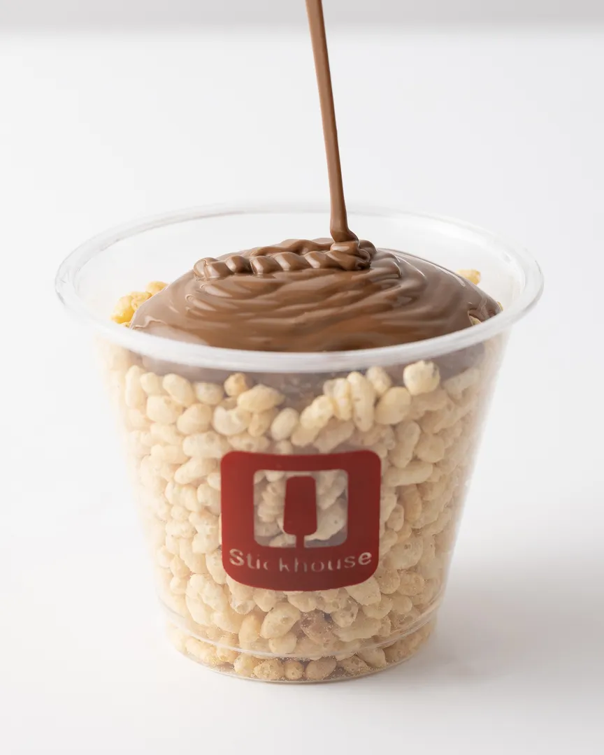 Crispy Rice Dip Cup.