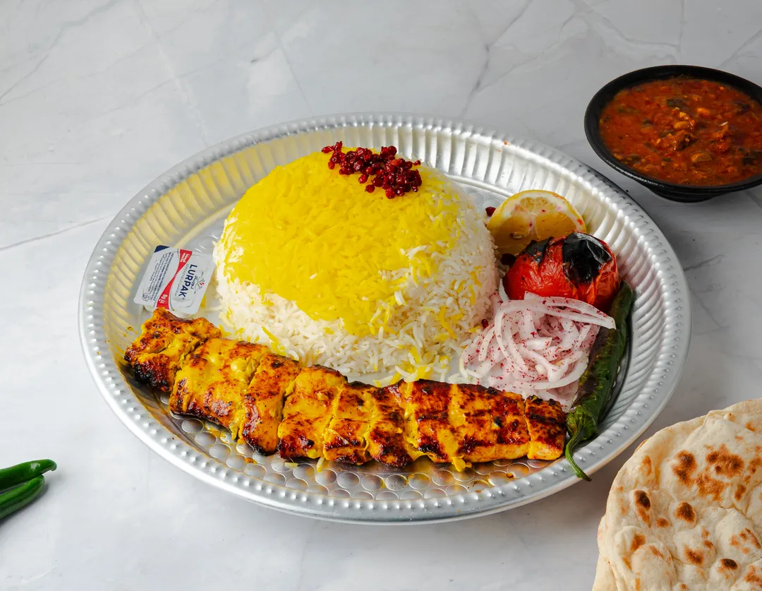 Chicken Joja With Saffron Rice