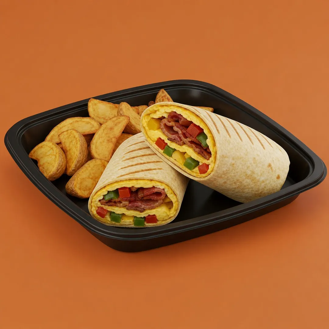 Bacon Omelette Wrap