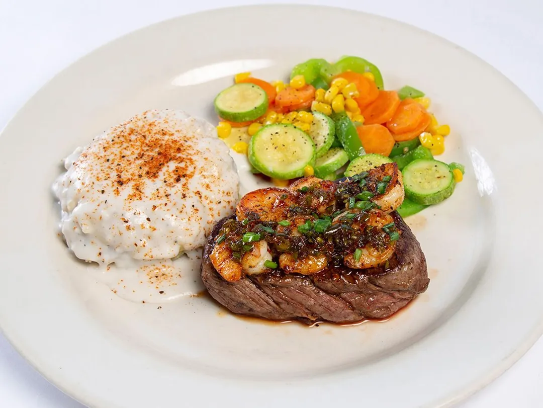 Honey-Chipotle Shrimp & Tenderloin*