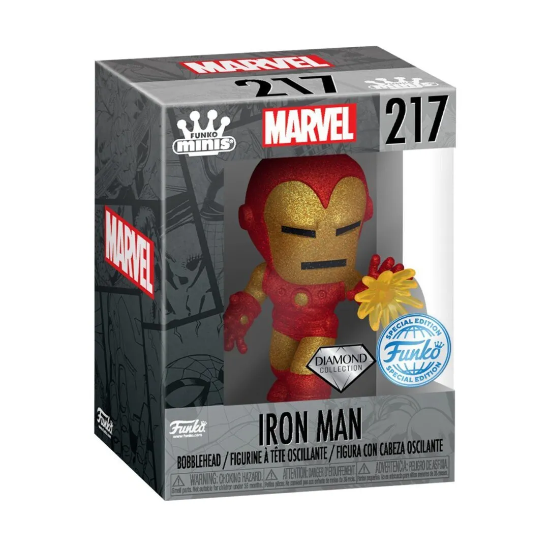 Funko Marvel Minis Figure - Iron Man (Diamond Collection)