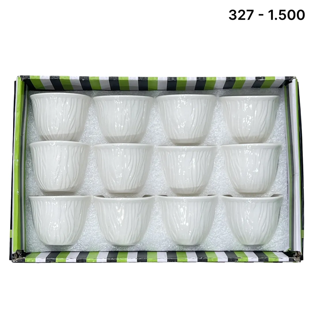 فناجيل ابيض 12 قطعة 24B-327