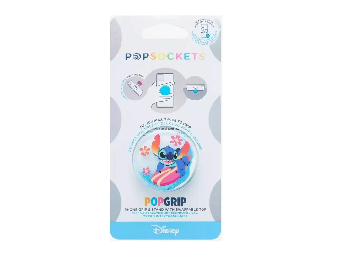Stitch Phone Grip with Expanding Kickstand