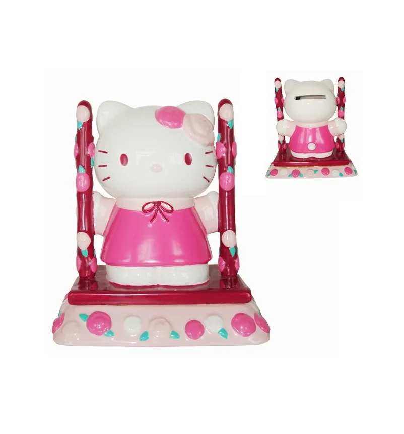 Hello Kitty Ceramic Coin Bank Swing