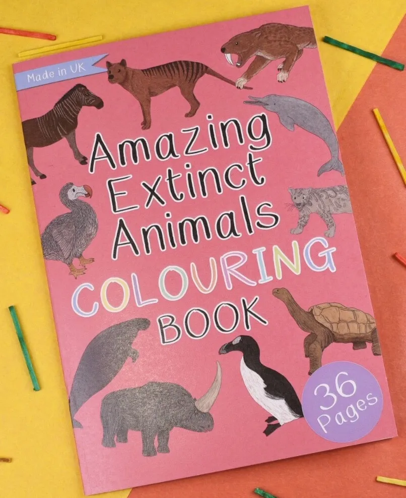 Amazing Extinct Animals Colouring Book