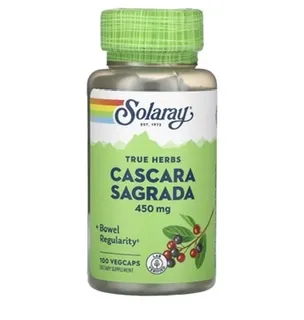 Solaray Cascara sagrada 450mg , 100 vcap