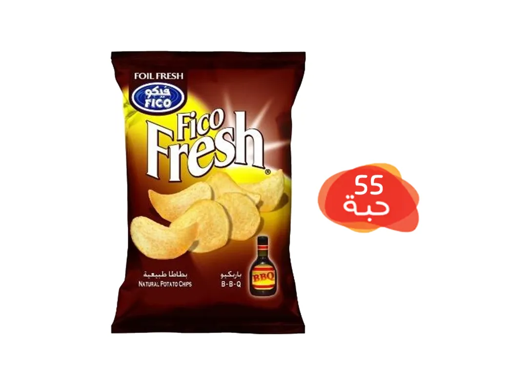 Fico Fresh Potato Chips BBQ 42 Pieces x 26g