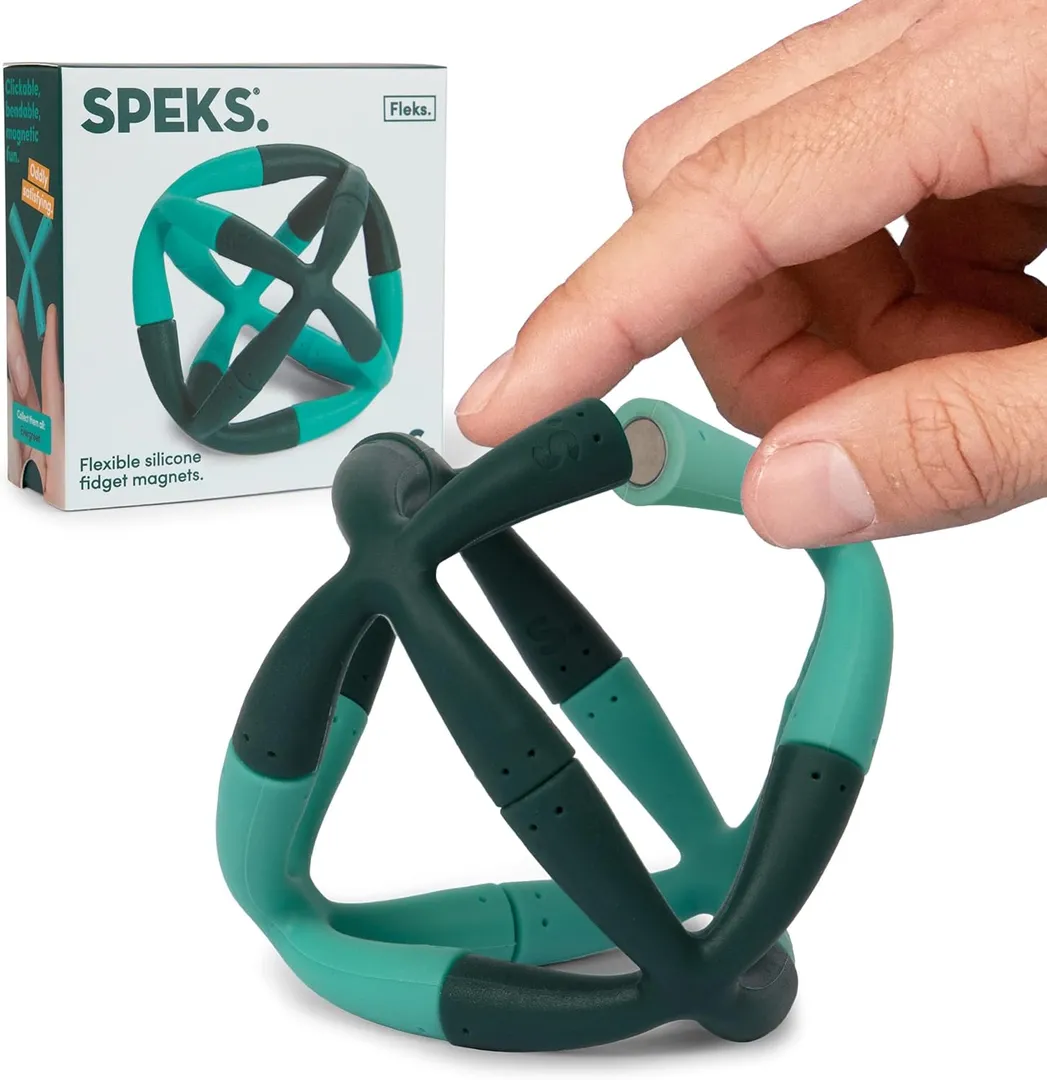 SPEKS: Fleks-Flexible Silicone Fidget Magnets- Evergreen