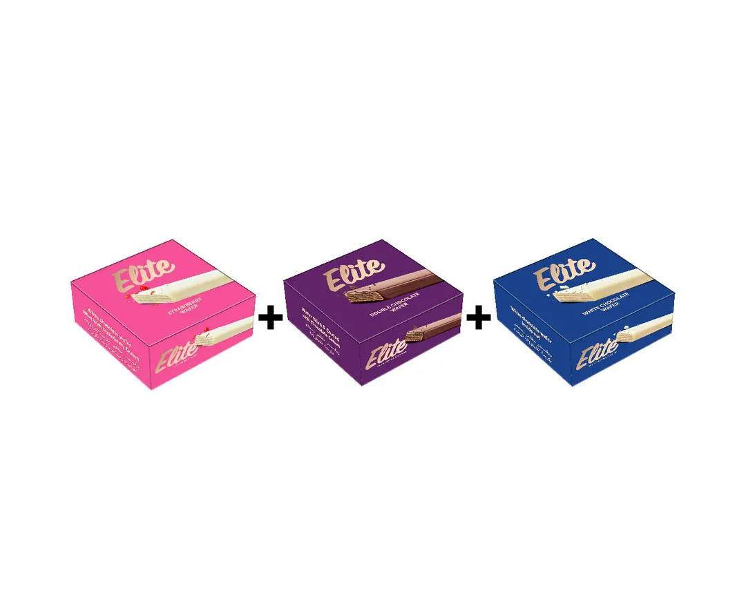 3 Boxes Elite Bar - 12 Pack (Strawberry-Chocolate - White Chocolate)