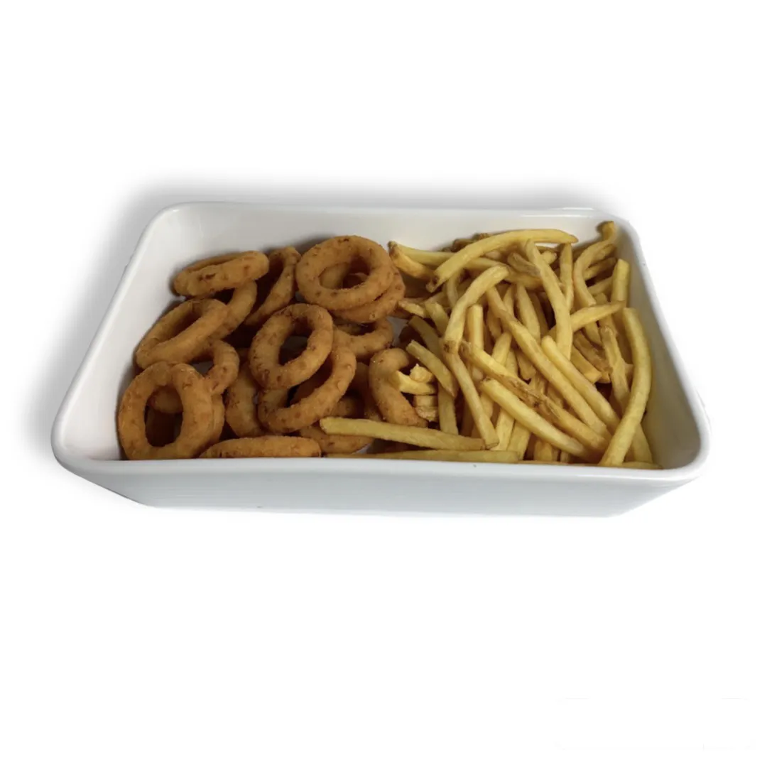 Onion Rings and Fries Gathering Pyrex