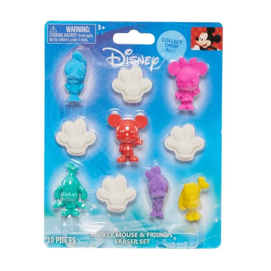 Mickey Mouse & Friends Eraser Set 10 PCS