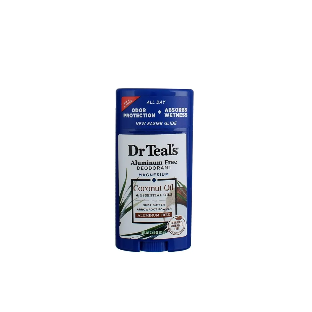 مزيل عرق خالي من الألمنيوم بزيت جوز الهند ٢.٦٥ اونص Dr teals