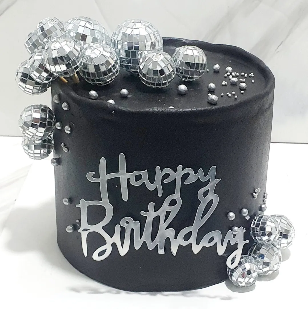 Disco ball cake