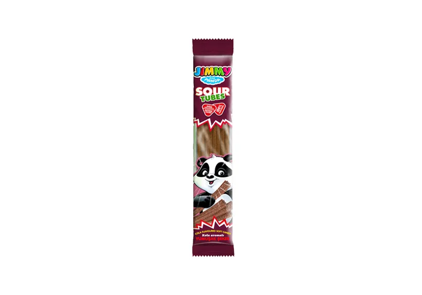 Tayas Jimmy Sour Flavored Cola Tubes 30gr x 24 Pieces