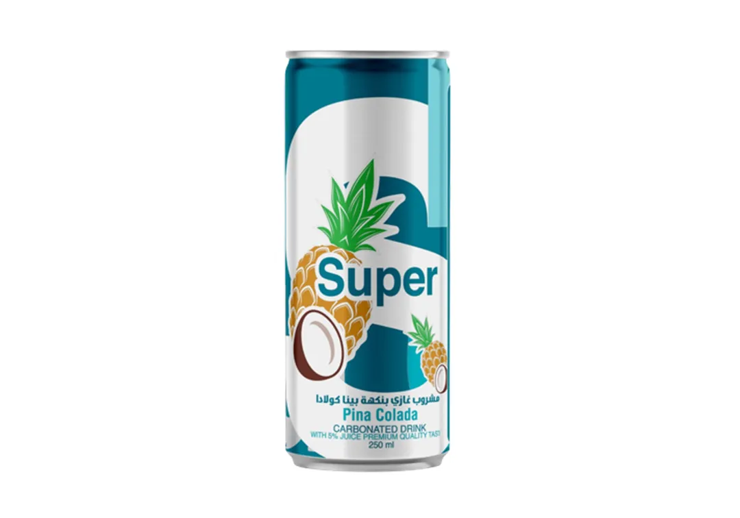 Super Pina Colada Flavored Carbonated Drink 250ml