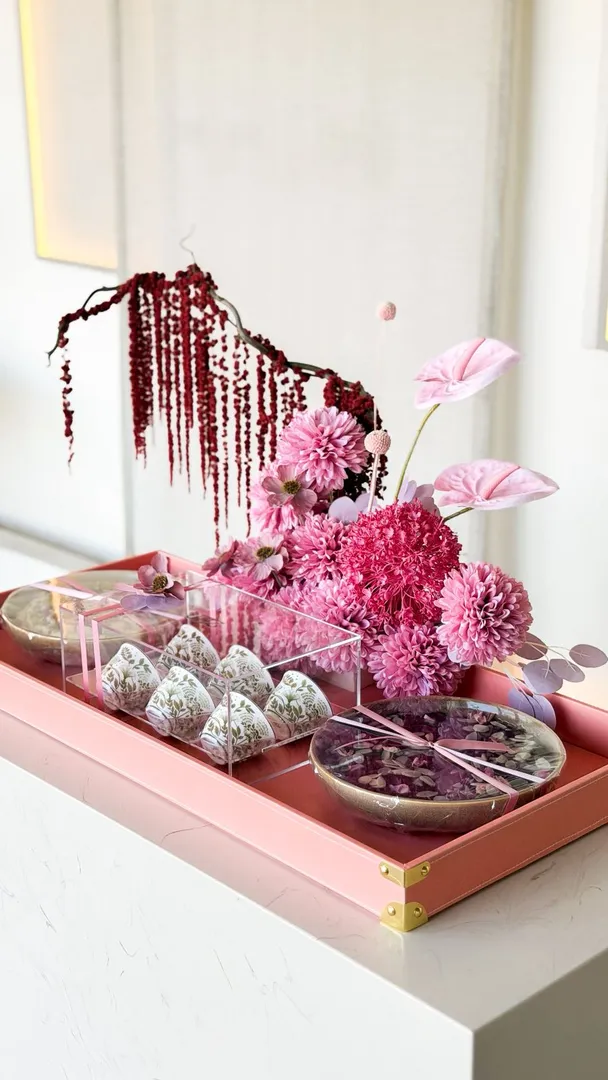 EID Arrangement on Pink tray 3