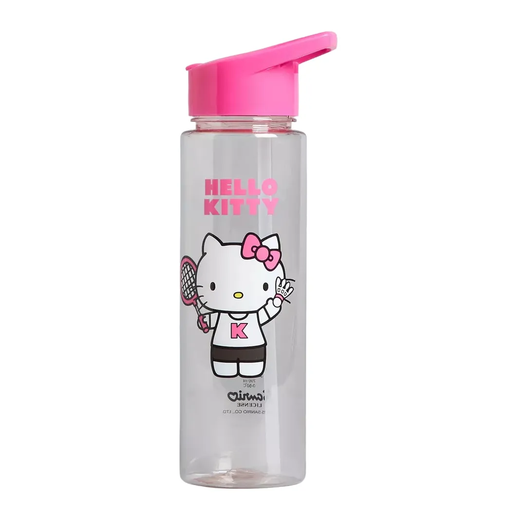 Hello Kitty Plastic Water Bottle - Tennis Print