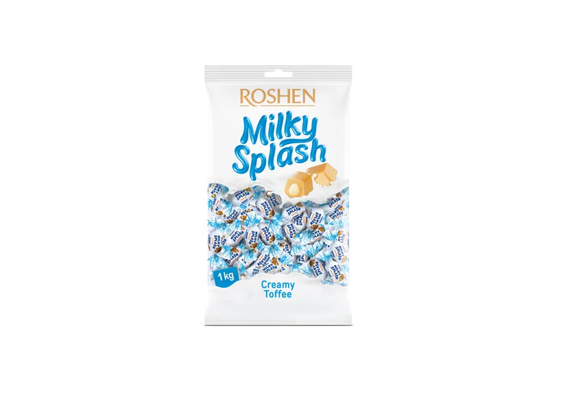 Roshen Milky Splash Toffee with Milk Filling 1kg