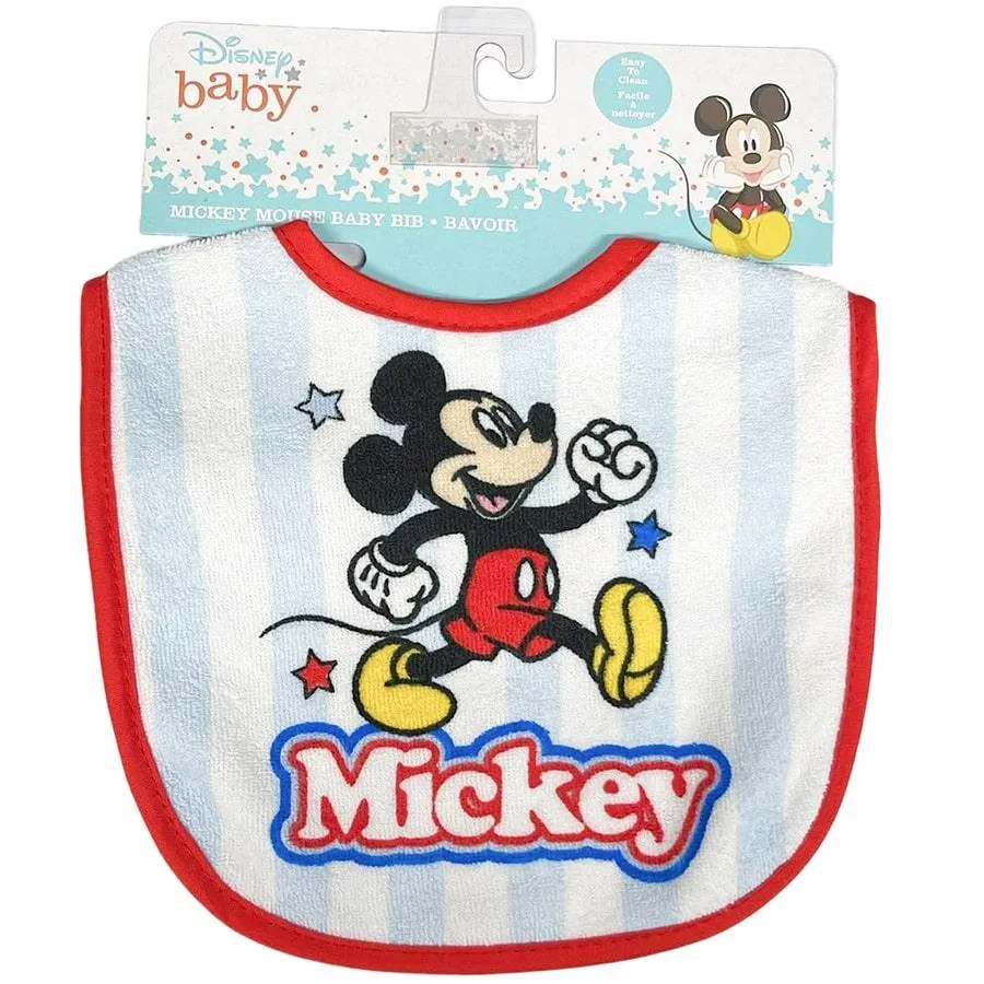 Mickey Mouse Baby Bib - Assorted Print