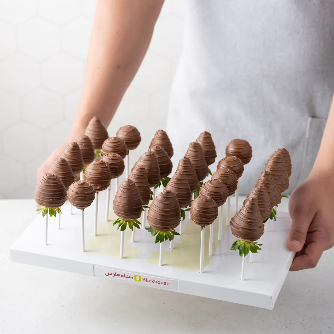 Lollipop strawberry24 pcs without printing
