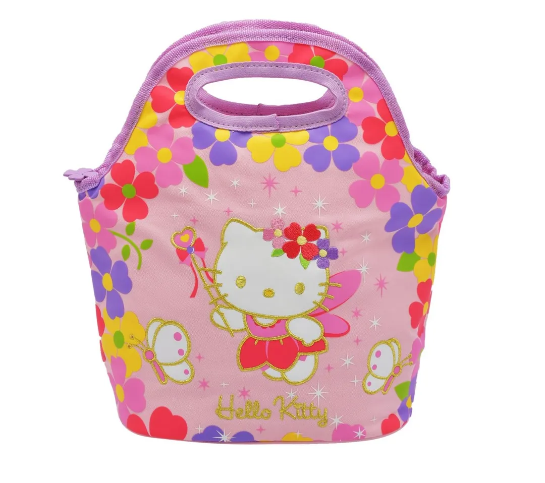 Hello Kitty Floral Printed Fairy Insulated Lunch Bag