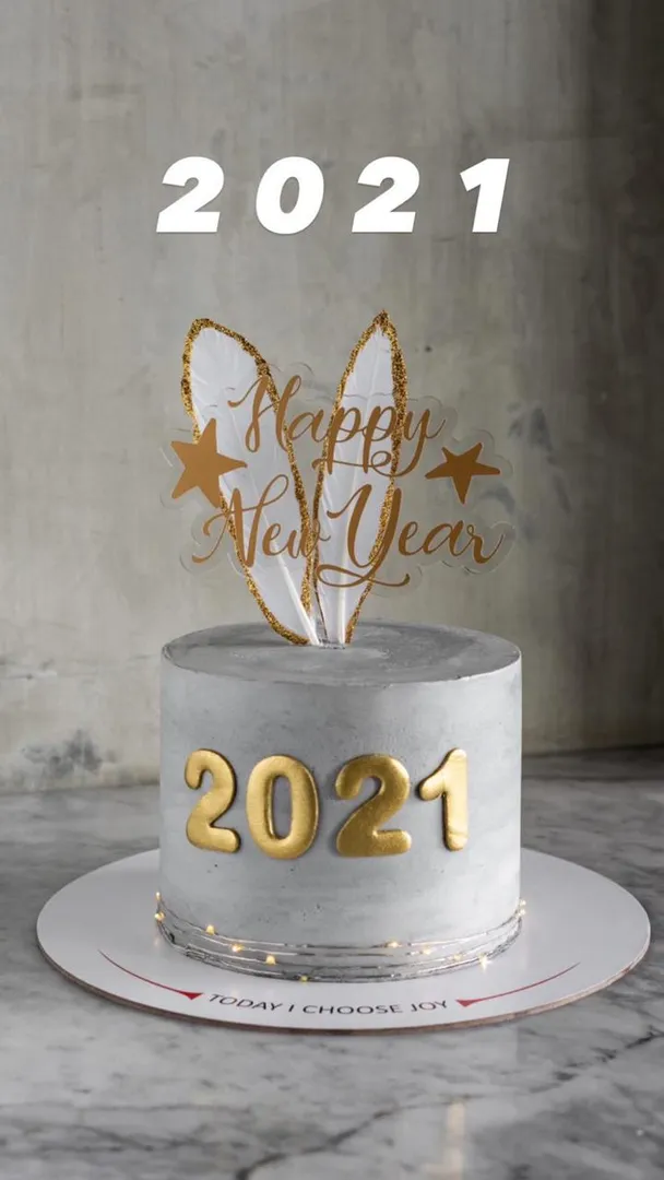 Concrete New Year Cake