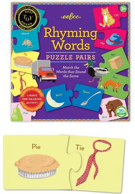 Rhyming Words Puzzle Pair