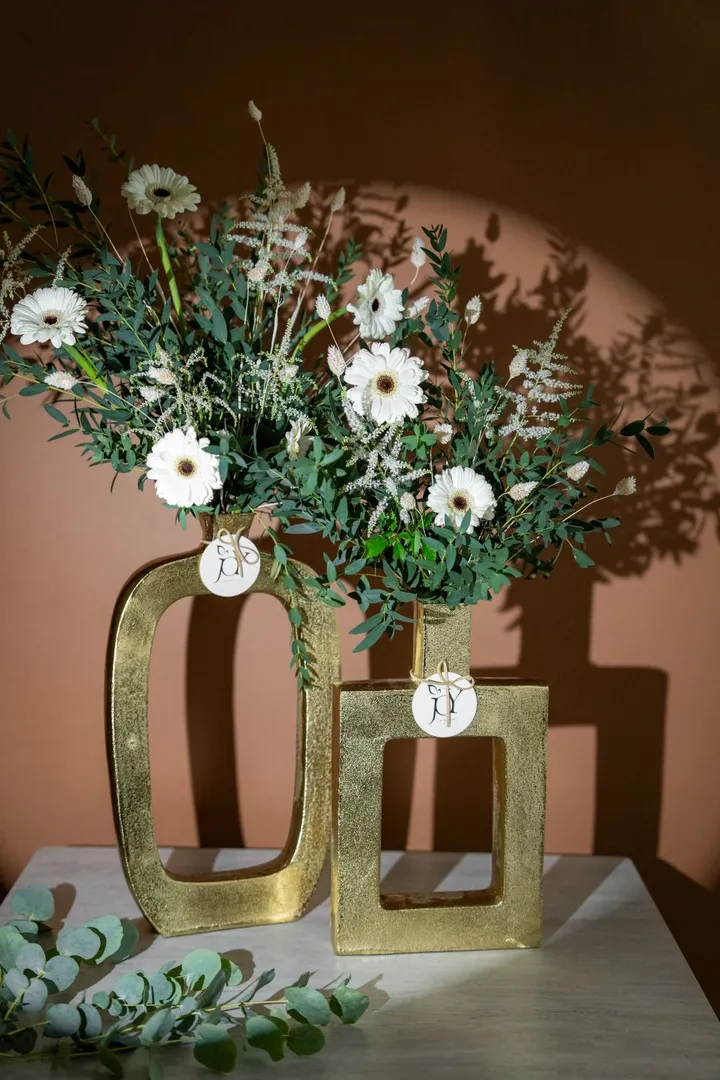 Hollow Gold Vases