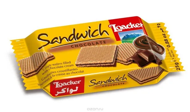 Loacker Sandwich Chocolate 25Gm