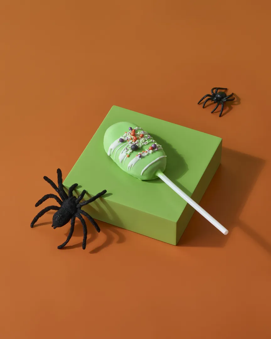 Halloween Caramel Brownies Pop