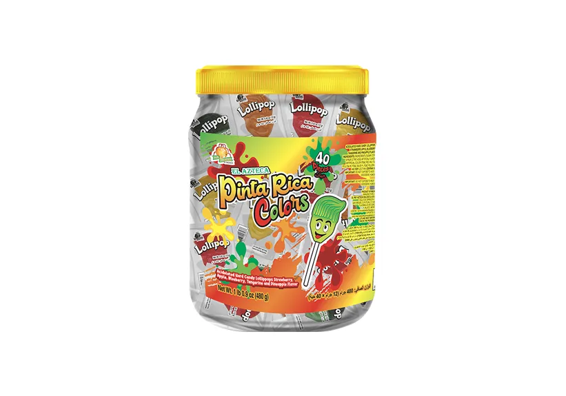 El Azteca The Original Assorted flavored Lollipops 40 Pieces x 12gr