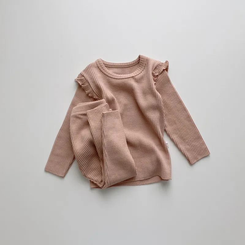 Shoulder Frill Set- Indie Pink