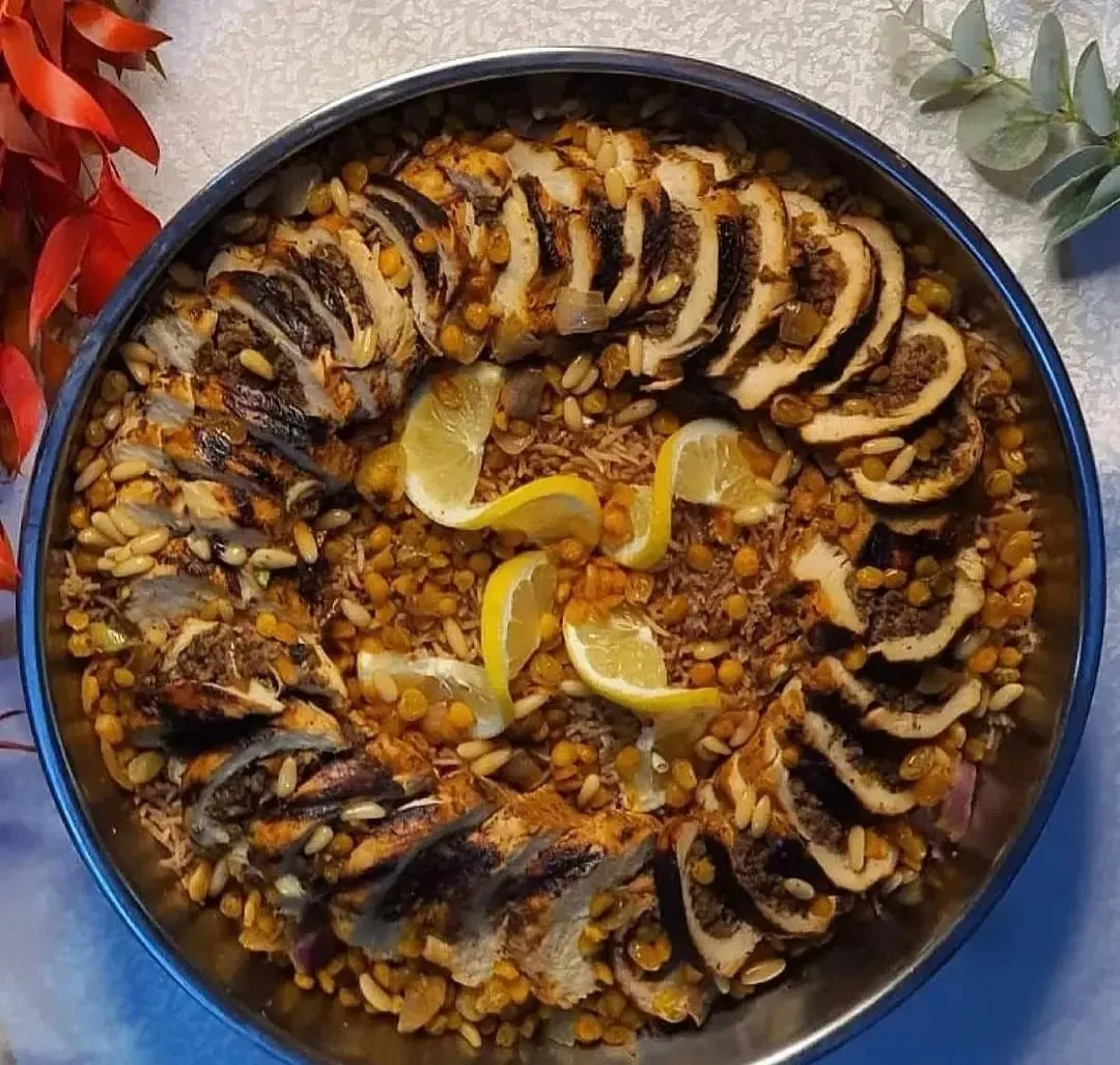 Stuffed chicken with rice pyrex
