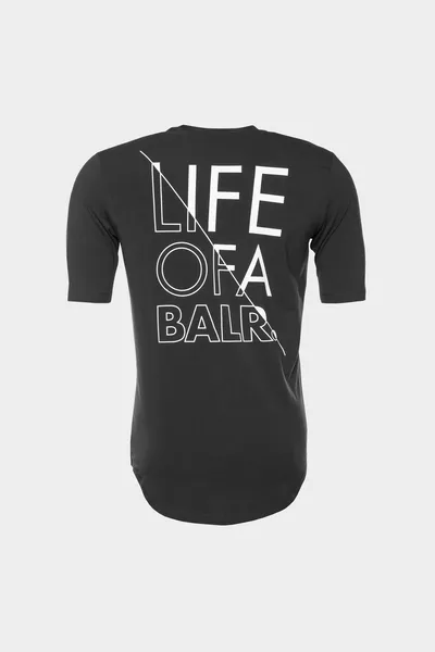 BALR LOAB CONTRAST ATHLETIC T-SHIRT BLACK