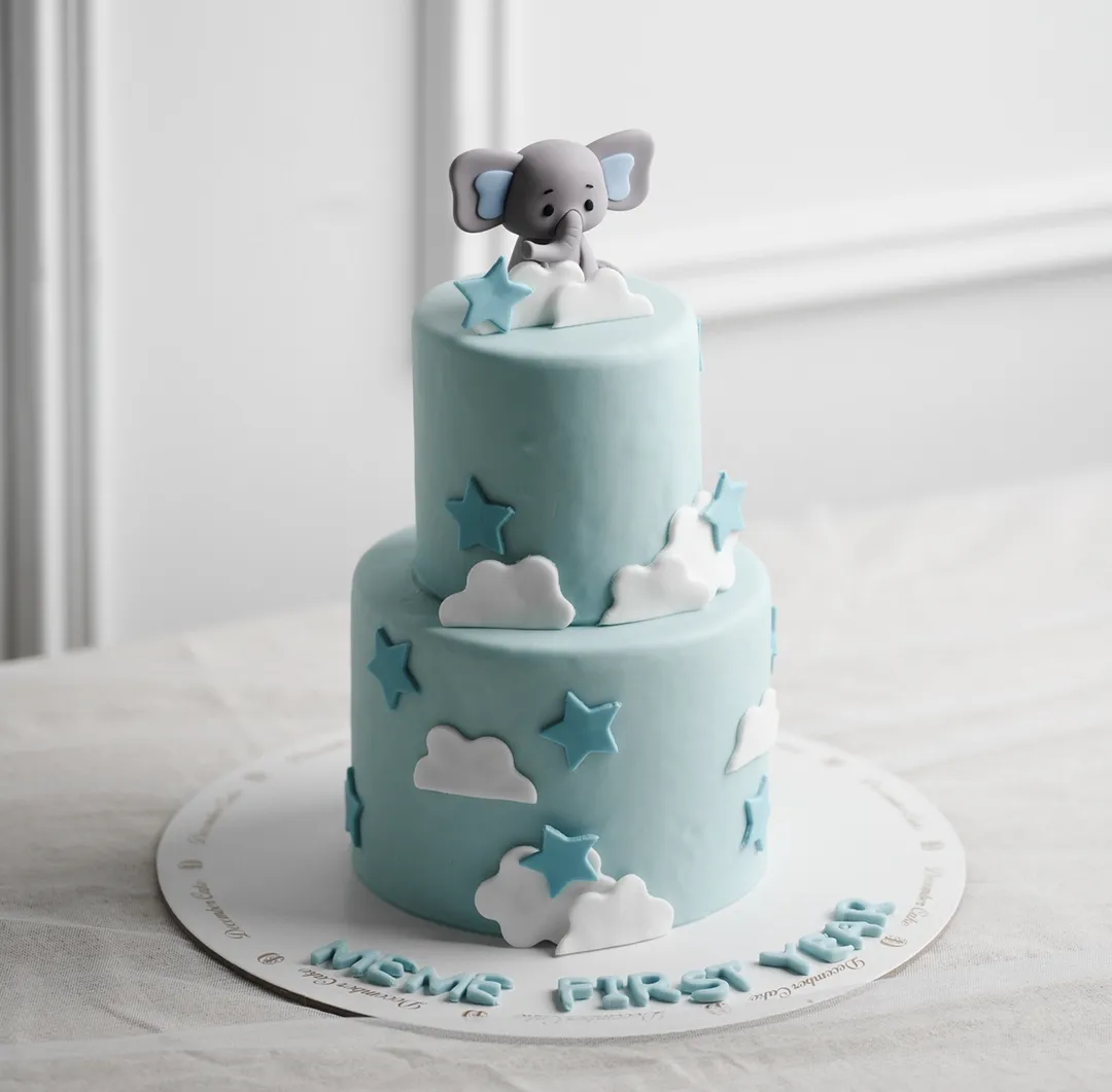 Double blue elephant start and sky mix chocolate vanilla 6inch