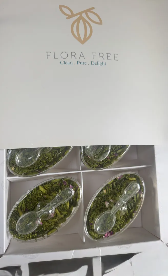 6 pcs Plant Based Pistachio Mahlabia-Sugar free gluten free dairy free