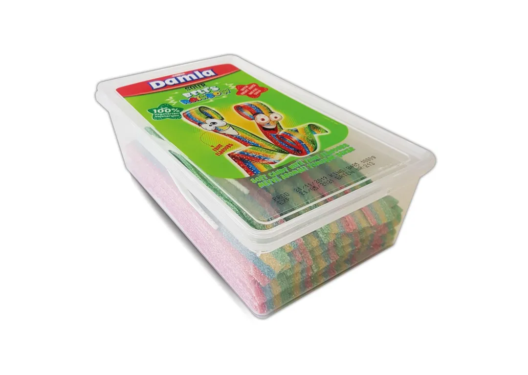 Tayas Damla Turkish Sour Fruit Belts Gummy Candy 1kg