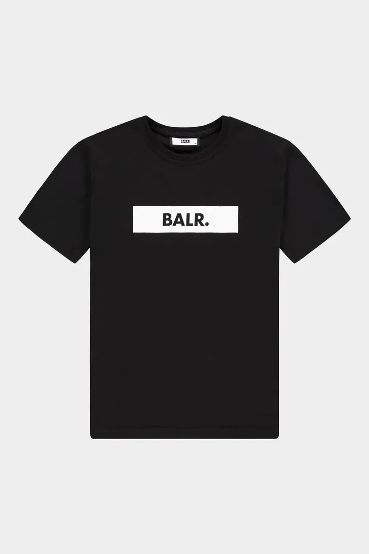 BALR. STRAIGHT T-SHIRT CLUB LOGO JET BLACK