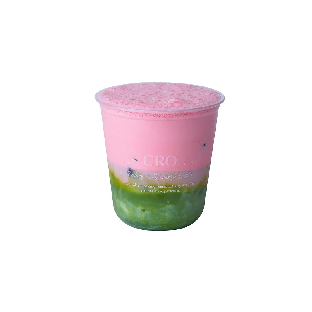 Strawberry Foamy Matcha