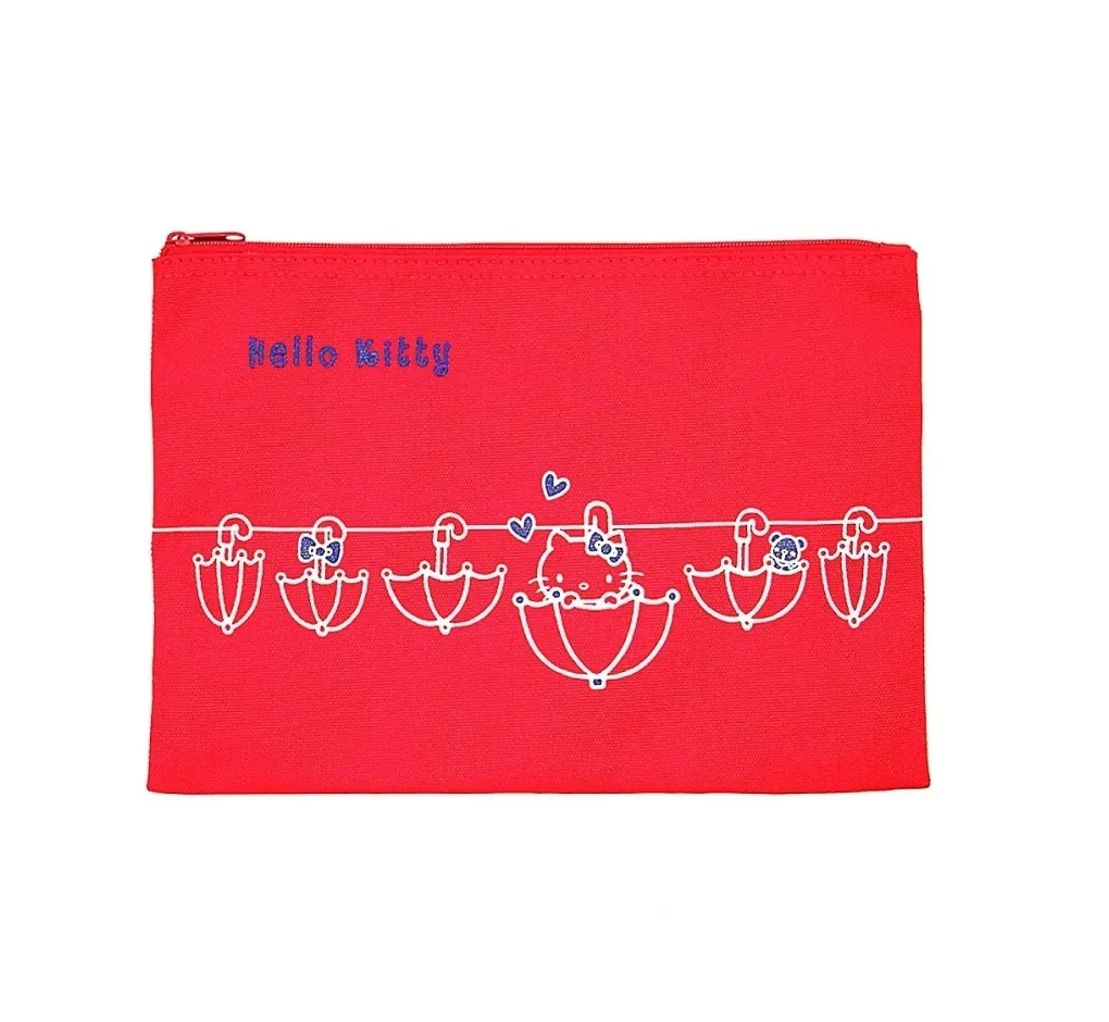 Hello Kitty Flat Red Pouch