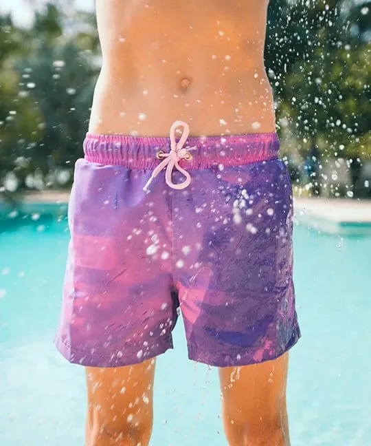 Kids | Purple-Pink | Swim Shorts