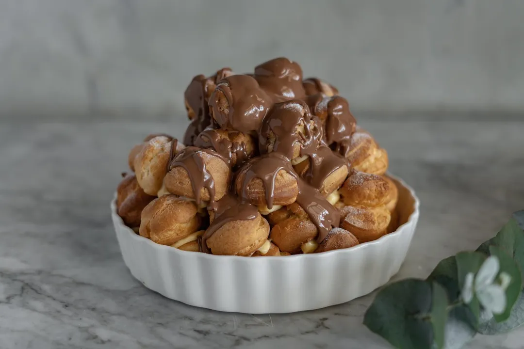 Custard Profiterols