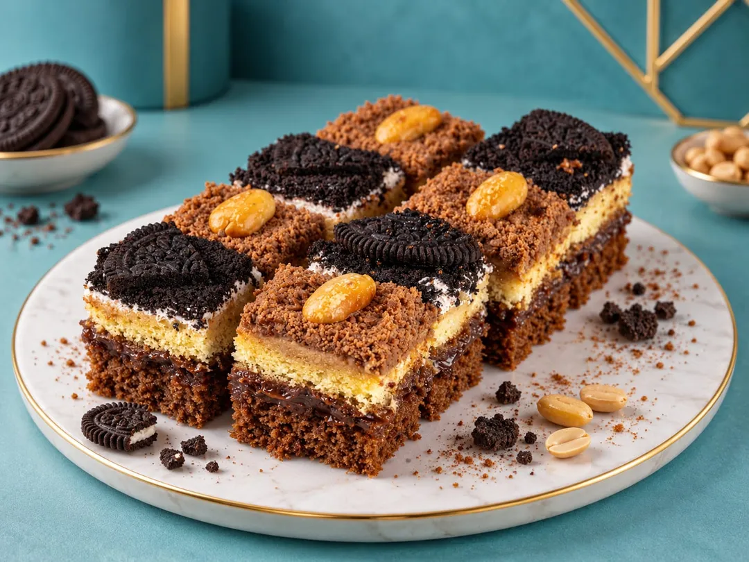 mini cake with oreo and flake 48 pcs