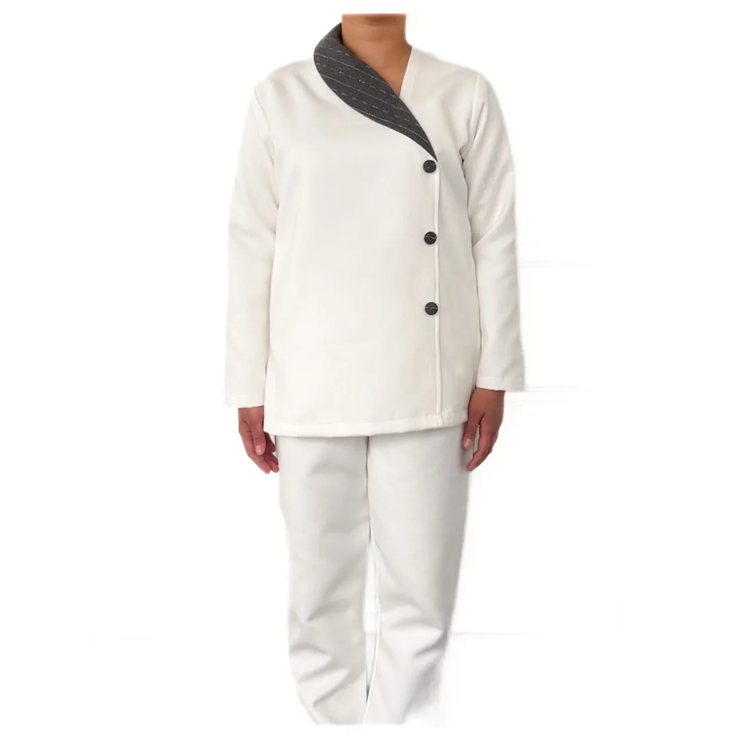 Single striped collar wool set