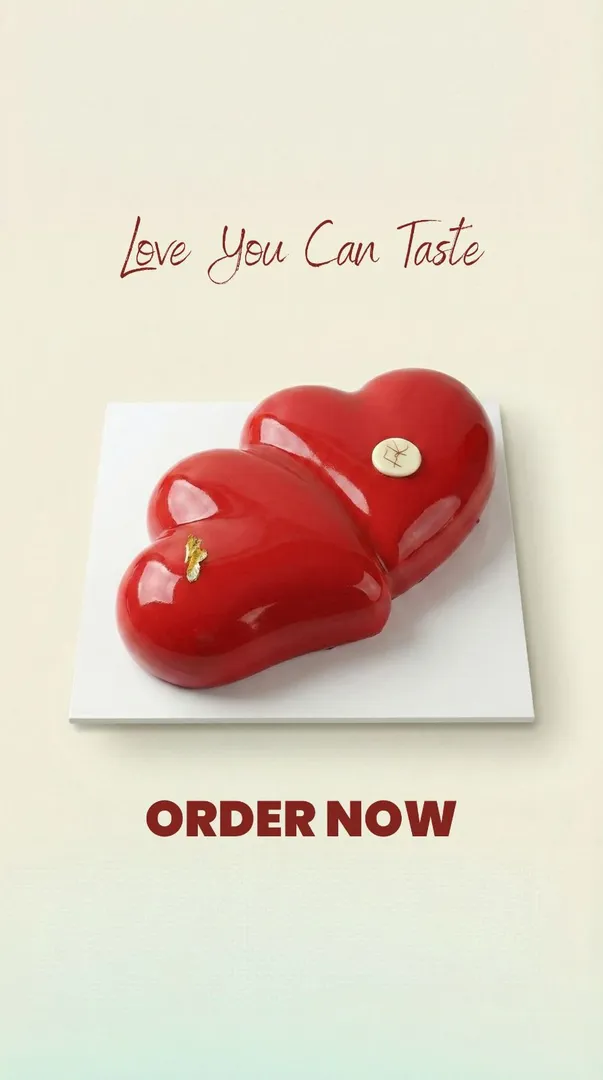 Red Valentine's Cake